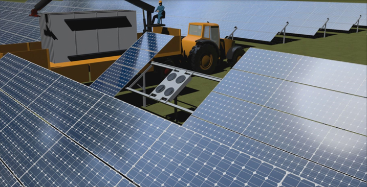 zonnepark systeem pv panelen